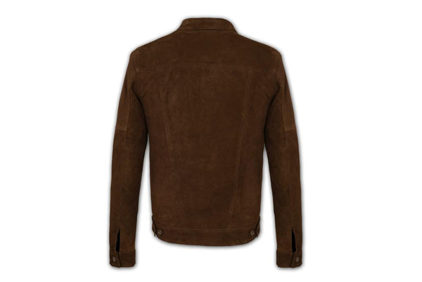 (0101) Herren Lederjacke *San Francisco* Suede-leder Brown