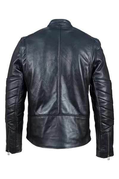 (0301) Herren Lederjacke im *Biker-Look* Rinds-Anilin Leder