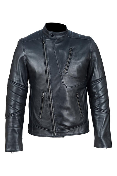 (0301) Herren Lederjacke im *Biker-Look* Rinds-Anilin Leder