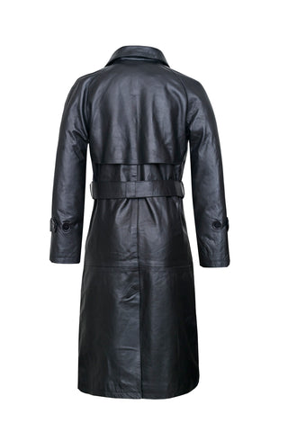 (0122) Damen Ledermantel *Trenchcoat-Look* Lamm-Nappa